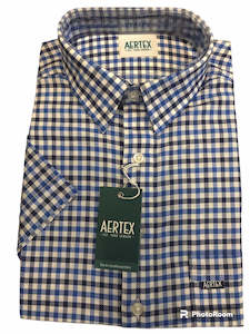 Aertex Navy/Royal Check 88735