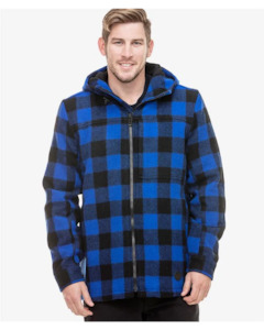 Swanndri Hudson Hoody Blue/Black Check