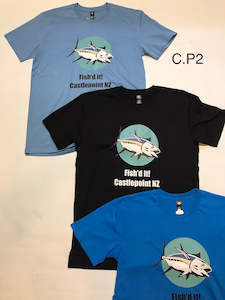Tee Shirts: Coastal Men’s Fish’d It Castlepoint NZ Tee Shirt