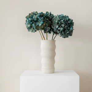 MEDIUM Sea Blue Juliana - Preserved Hydrangea STEM