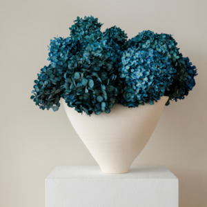 MEDIUM Deep Blue Juliana - Preserved Hydrangea STEM