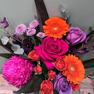 Florist pick Bright Oranges, pink