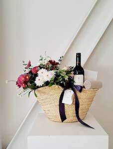 Gift Baskets Gift Boxes Nz: Mother's Day Craggy Range Basket & Blooms