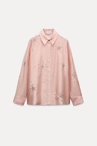Shirt: ZARA Jewel Embroidered Shirt SzXL