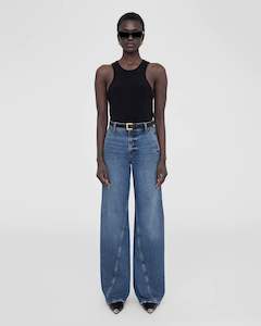 Jeans: ANINE BING Briley Wide-Leg Jeans Sz30