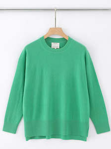 Sale: ALEGER N.39 Cashmere Crew Neck - Mint SzS