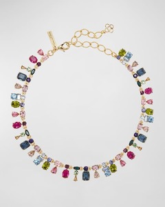 OSCAR DE LA RENTA Candied Crystal-Embellished Choker