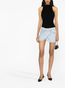 Skirts: COPERNI PARIS Asymmetric Denim Miniskirt - Sz12