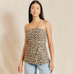 Sale: ALBARAY Animal Cotton Bandeau Top