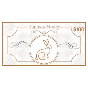 Bunnies Gift Cards: Bunnies Gift Card $100