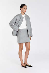 DISSH Wool Bomber Jacket - Silver Sz12