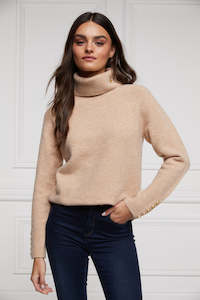 Cashmere: HOLLAND COOPER Tori Knit Jumper - Camel SzL