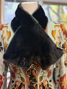 LOUIS VUITTON Monogram Reverse Fur Scarf