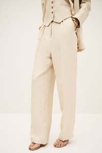 BA&SH Peanut Pant - Beige Sz36 NZ8