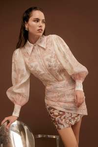 Blouses: ANTIPODEAN Bitter Sweet Balloon Blouse Sz16