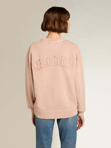 GOLDEN GOOSE Reverse Logo Sweatshirt - Powder Pink SzS