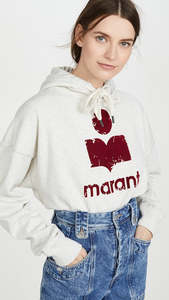 ISABEL MARANT ÉTOILE Mansel Hoodie - Ecru Sz34 NZ6