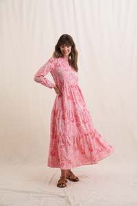 Maxi: READ & BELL Natalie Maxi Dress - Rose Floral