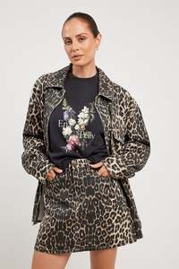 Shirts Tops: ENA PELLY Suri Oversize Shirt - Animal Sz8