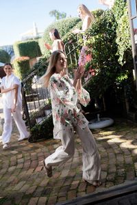 Shirts Tops: Caitlin Crisp CAITLIN CRISP Beach Shirt - Liberty Floral Pink Sz14