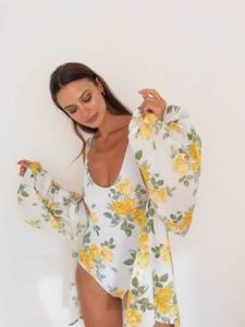 CAITLIN CRISP Beach Shirt - Liberty Floral Yellow Sz12