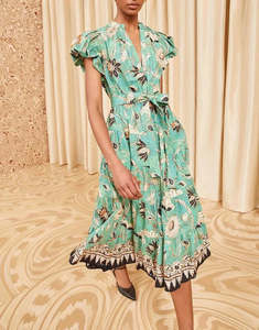 ULLA JOHNSON Ottilie Dress - Seafoam US4 NZ8
