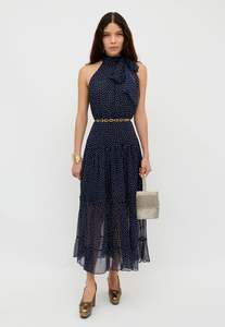 Dresses 1: RIXO Abi Dress - Navy Mini Polka Dot SzS