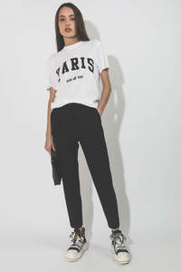 Shirts Tops: ANINE BING Lili T Shirt University Paris - White SzL