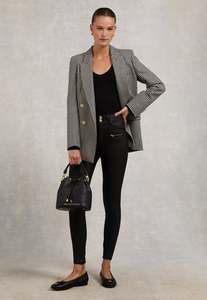 Jackets Coats: HOLLAND COOPER Coated Jodphur Jean - Black Sz12