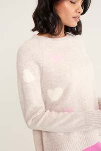 Cashmere: ALESSANDRA Maddison Merino Cashmere Sweater - Beige SzXL
