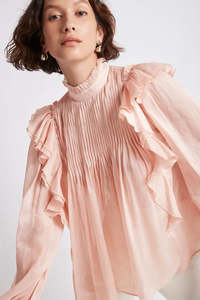 AJE Sahara Blouse - Blush Sz6