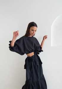 CAITLIN CRISP Krissy Top - Black Sz12