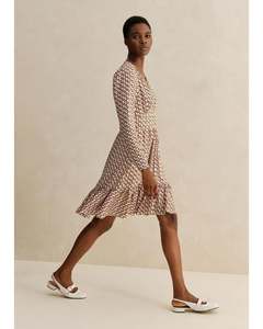 Dresses 1: ME + EM Fit & Flare Dress - Tulip Geo Print Sz8