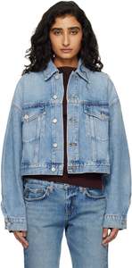 Jackets Coats: AGOLDE Palmer Denim Jacket - Blue SzL