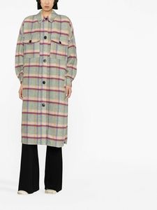 MARANT ÉTOILE Fontia Wool Coat - Check Sz0 NZS/M