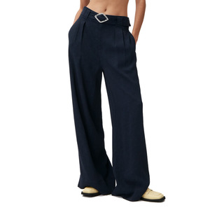 GANNI Wide Leg Trousers - Skycap Sz40 NZ12