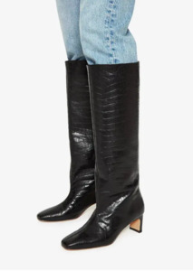 Shoes: ANINE BING Felicia Boots - Black Croc Sz39