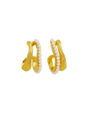 Jewellery: Amber Sceats Gisele Earrings - Gold