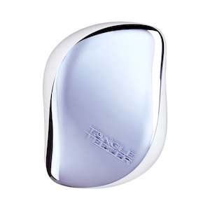 Accessories: Tangle Teezer Compact Styler Blue Chrome with Mirror