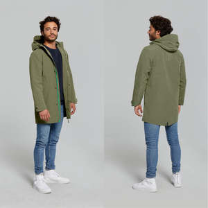 Basil Mosse Rain Parka Mens Olive