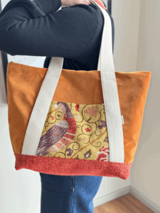 B&B City Tote - Last Tangerine in Paris - Burlap & Bright