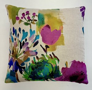 Products: James Dunlop floral linen cushion - Burlap & Bright