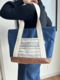 B&B City Tote - Especially for Blue - Burlap & Bright