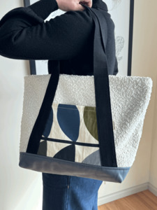 B&B City Tote - Blue and Green should always be seen feat. Orla Kiely - Burlap & Bright
