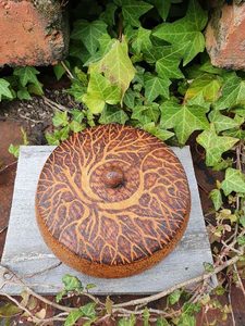 Vintage Round Container - Burnt Offerings
