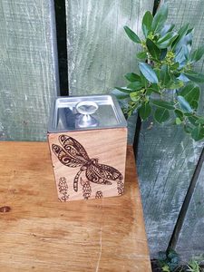 Dragonfly & Lavender Container - Burnt Offerings