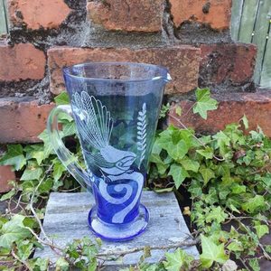 Products: Piwakawaka Glass Jug - Burnt Offerings