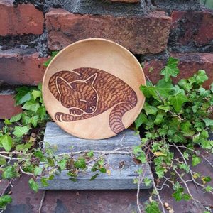 Sleeping Cat Bowl - Burnt Offerings