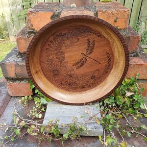 Large Dragonfly Platter - Burnt Offerings