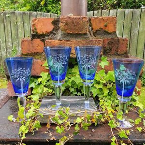 Blue Dandelion Glasses - Burnt Offerings